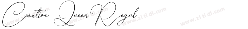 Creative Queen Regul字体转换